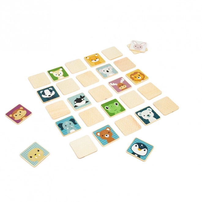 Houten memoryspel met dieren voor kinderen