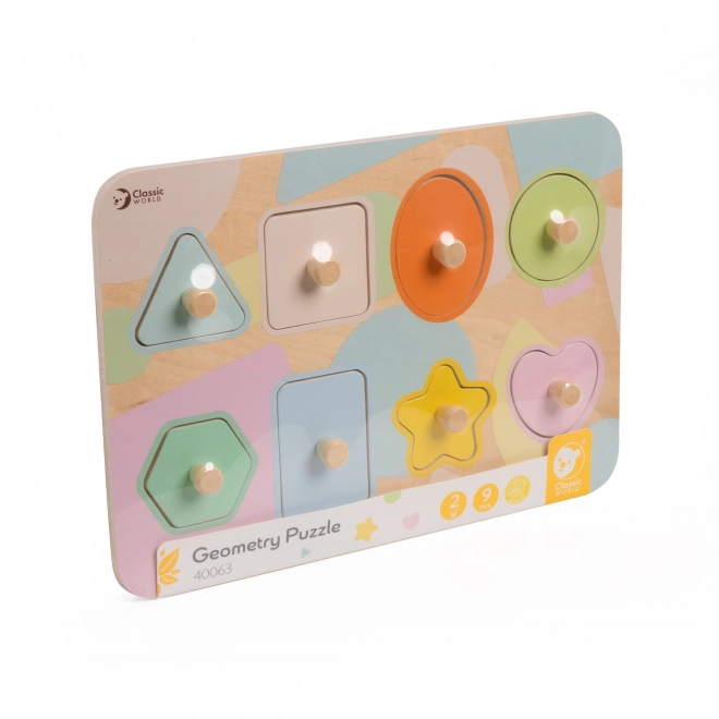 Wooden Geometric Puzzle for Kids