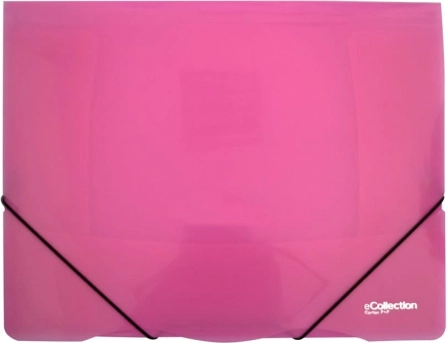 Map met elastiek eCollection roze A4