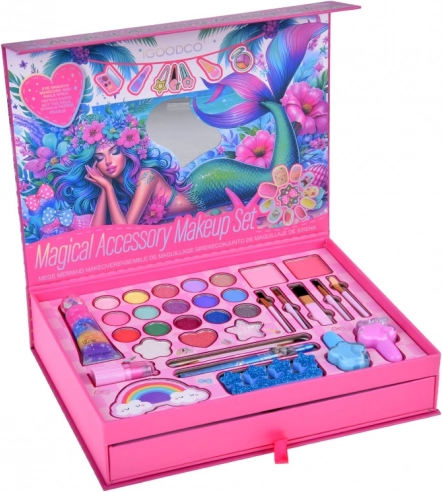 Big Beauty Set Mermaid Eye Shadows Polishes Hair Clips Ties