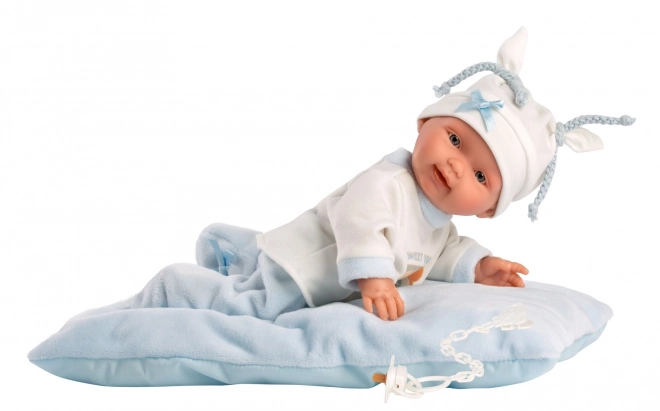 Llorens 26311 NEW BORN JONGETJE - realistische baby pop met volledig vinyllichaam - 26 cm