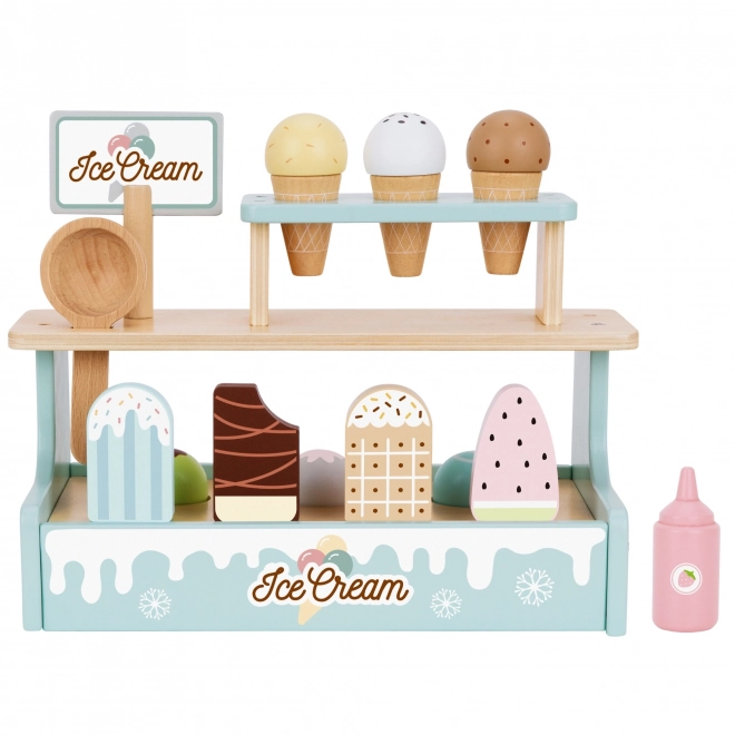 houten ijskraam Woopie Green, speelset