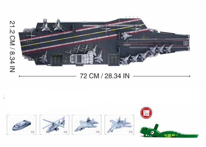 Model Sluban Vliegdekschip Fujian