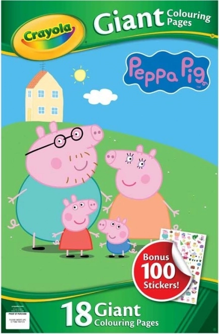 CRAYOLA Mega Kleurplaten Peppa Big