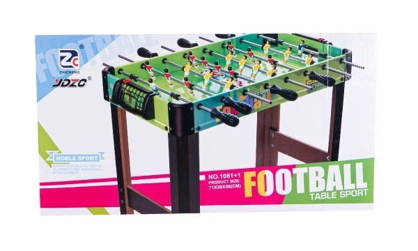 Table Football Game with Counter and Metal Rods