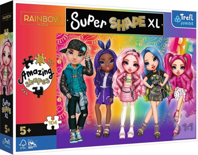 Puzzel XL Super Shape 104 stukjes RAINBOW HIGH