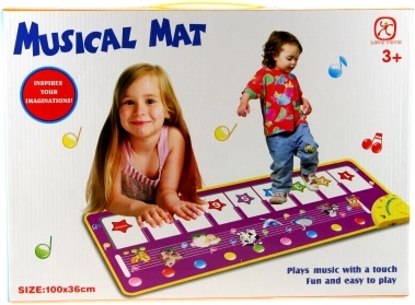 muzikaal pianotapijt met dieren voor kinderen