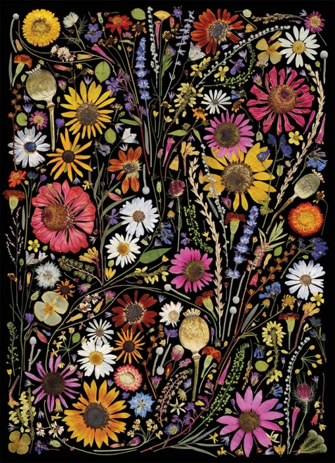 Cobble Hill Puzzel Gepresseerde Bloemen: Geluk 1000 Stukken