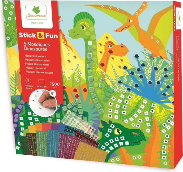 Stick & Fun - Mozaïekwereld van dinosaurussen