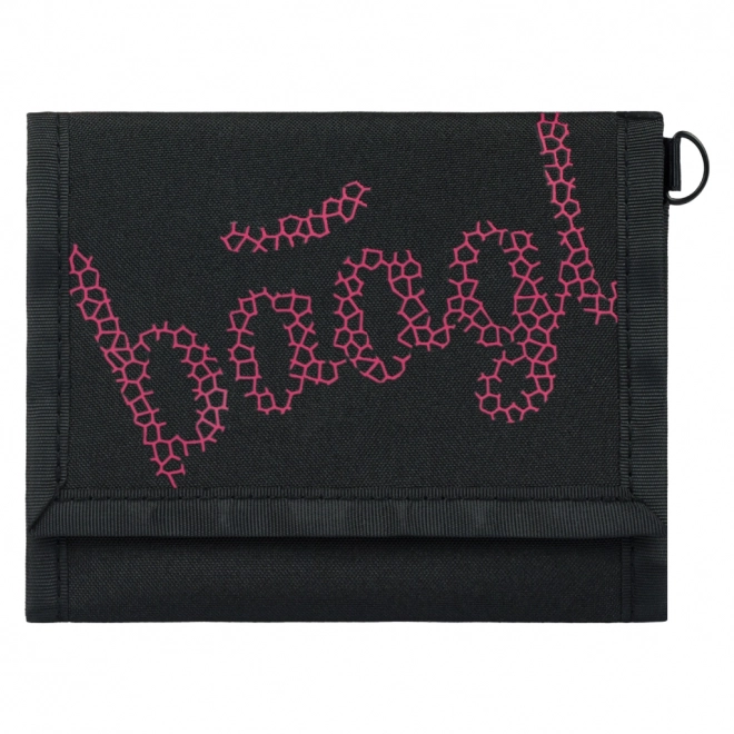 BAAGL wallet in black color with red embroidery