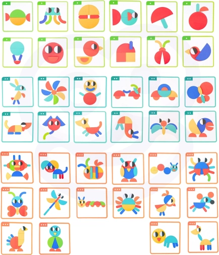 40 templates in 3 difficulty levels