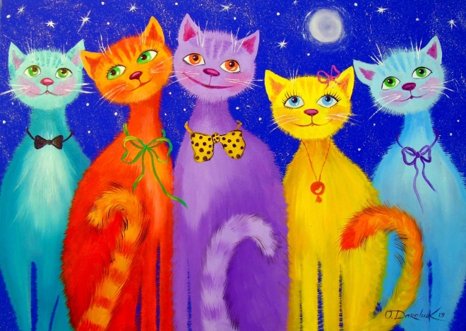 ENJOY Puzzle lächelnde Katzen 1000 Teile