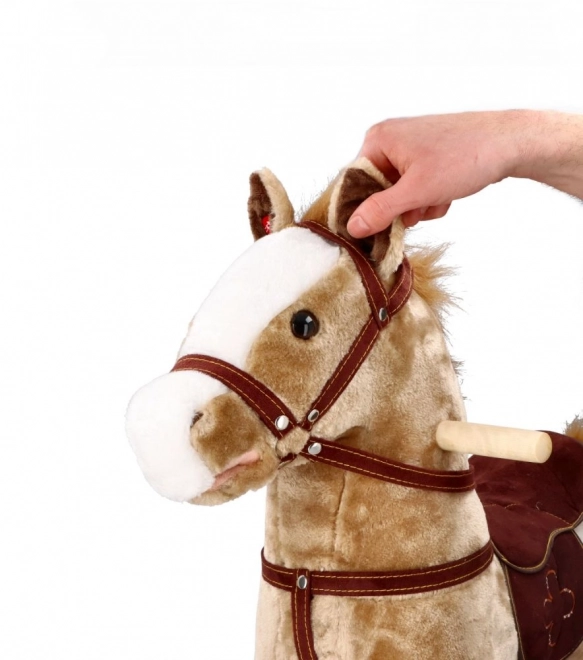Schommelpaard Mustang met wielen