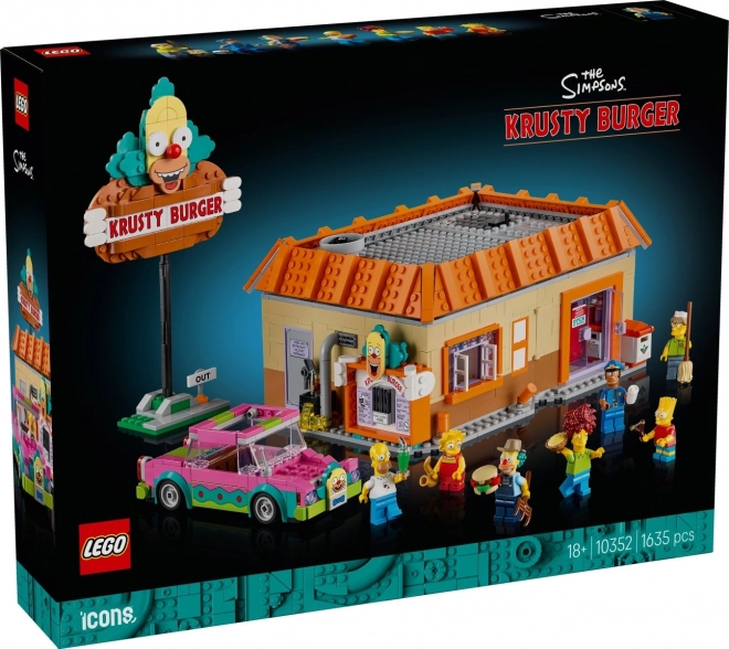 icônes 10352 the simpsons: krusty burger set de construction pour adultes