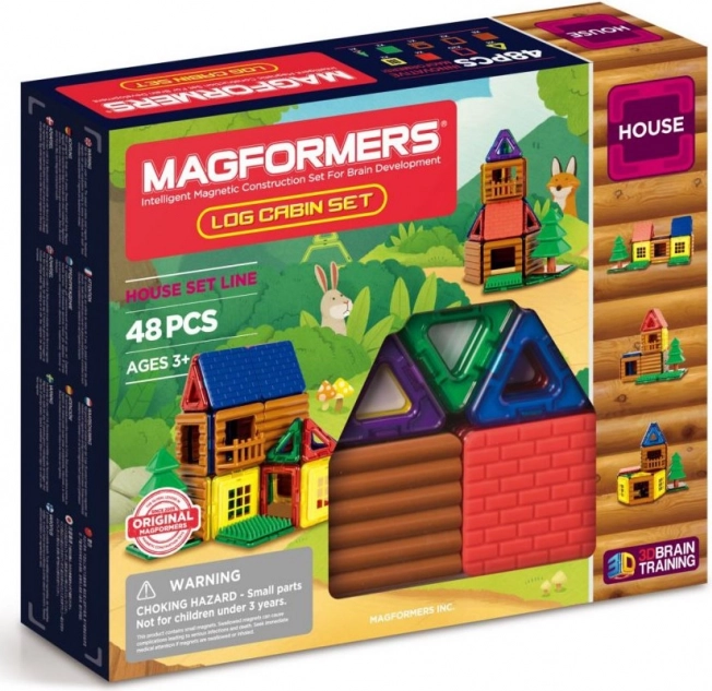 MAGFORMERS Mini cabane 48 pièces
