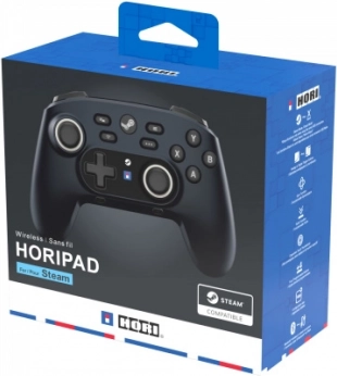 Draadloze controller HORIPAD Pro voor Steam – Midnight Black