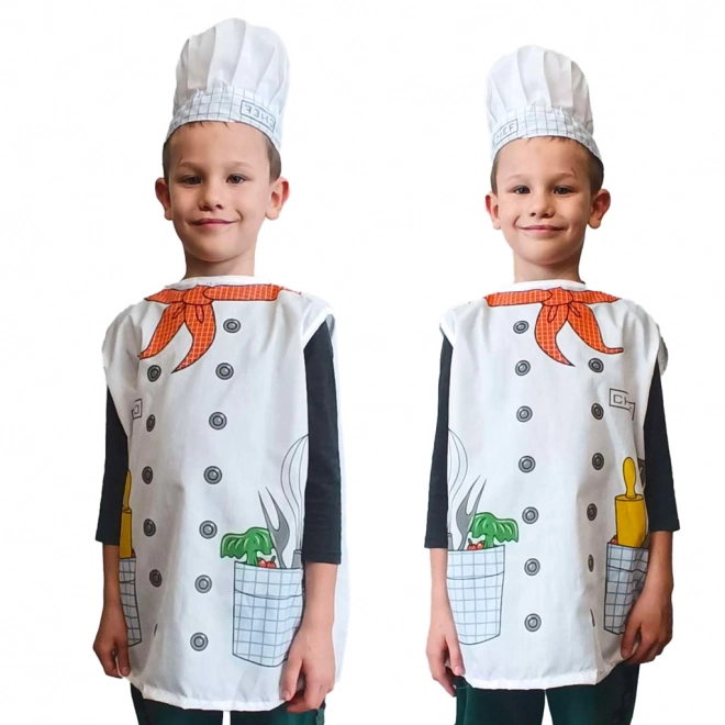 Kinderkostuum kok 3-8 jaar