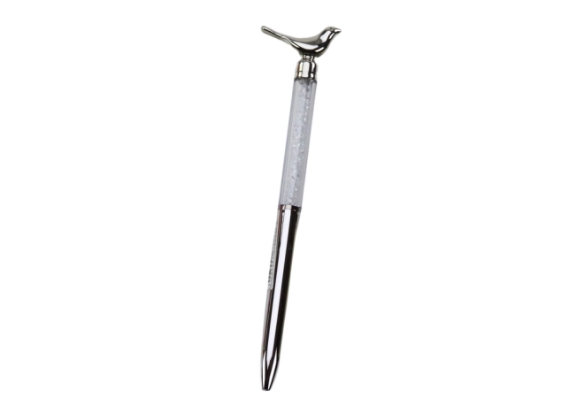 Balpen met blauwe punt Birds Diamonds 0,7 mm Mix