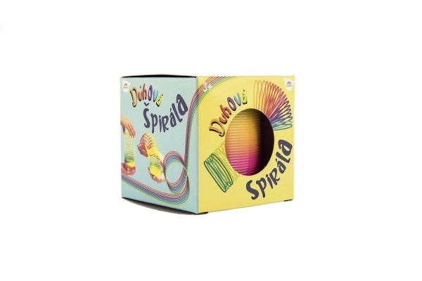 Regenboog springveer - 6,5 cm