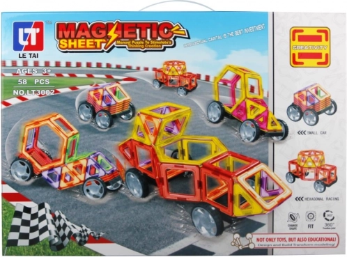 Magnetic Building Set for Kids - 58 Pieces