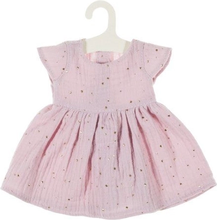 Musselinkleid für Puppen 38 cm – rosa