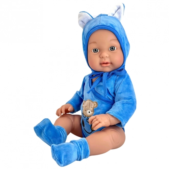 Woopie koninklijke babypop in teddyberenoutfit 46 cm
