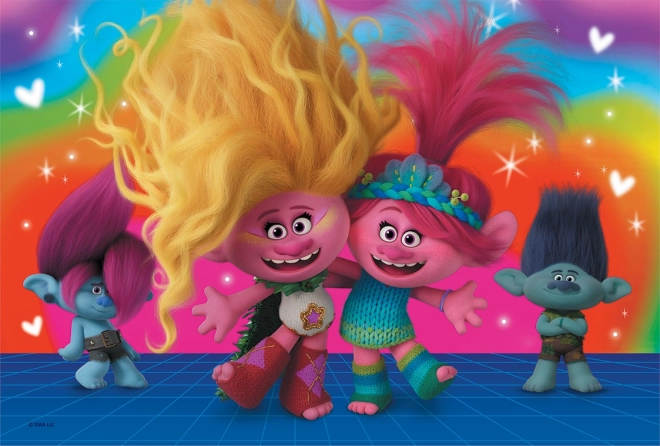 Puzzel 60 stukjes Vriendelijke Trolls