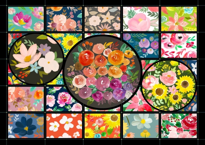 Puzzel Bloementuin 1000 stukjes