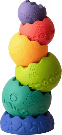 Stapelen, in elkaar passen en leren tellen