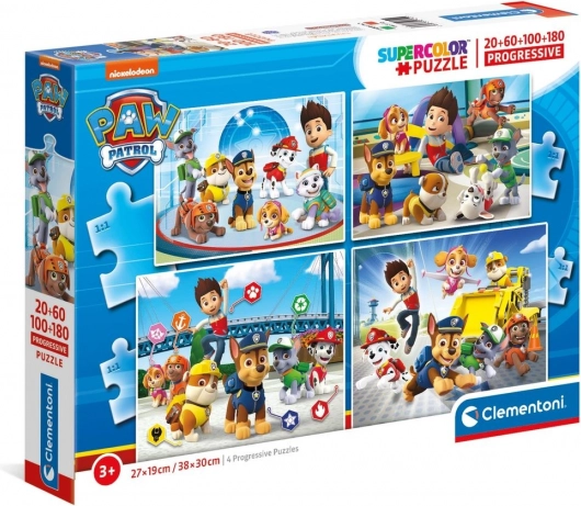 Progressive Puzzle 4-in-1 Paw Patrol