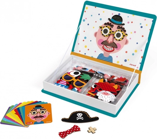 JANOD Magnetibook Funny Faces - Boys