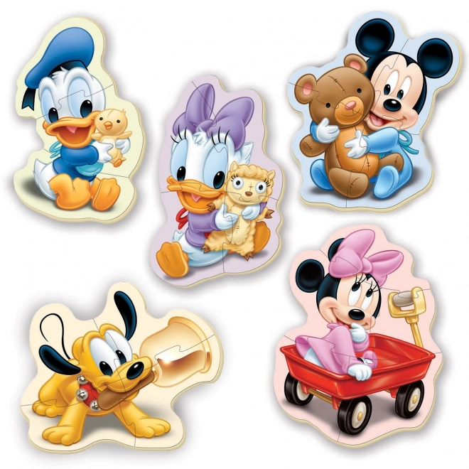 EDUCA Baby puzzle Bébés Disney 5-en-1 (3-5 pièces)