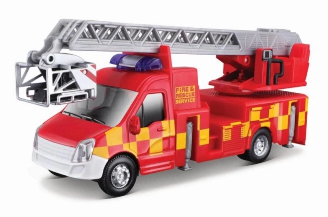 Feuerwehrauto mit Leiter Bburago 1:43