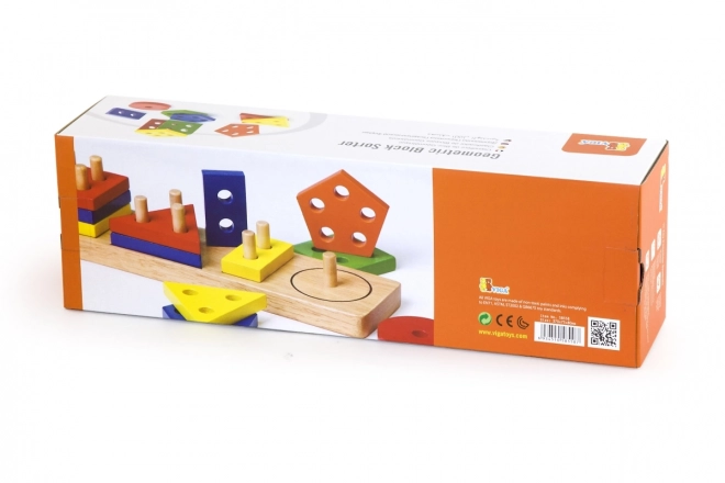 Houten puzzel met vormen