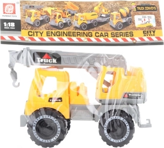 Plastic crane truck with extendable boom