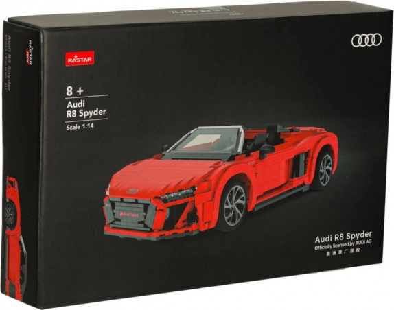 Construction Set RC Car 1:14 Audi R8 Spyder 1440 Pieces