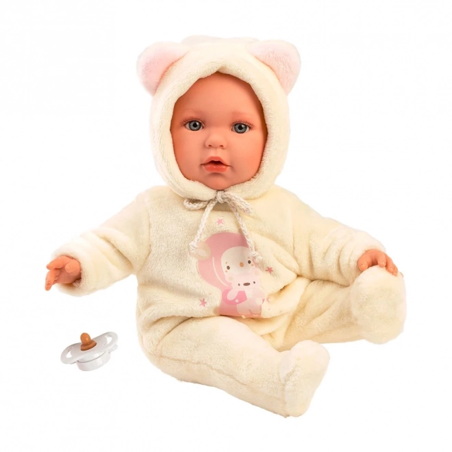 Llorens 14208 BABY JULIA - realistische babypop met zacht stoffen lichaam - 42 cm
