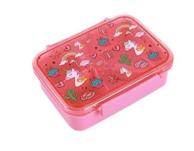 Lunchbox Einhorn mit Besteck-Set