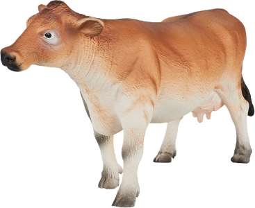 Realistische Plastikfigur einer Jersey-Kuh