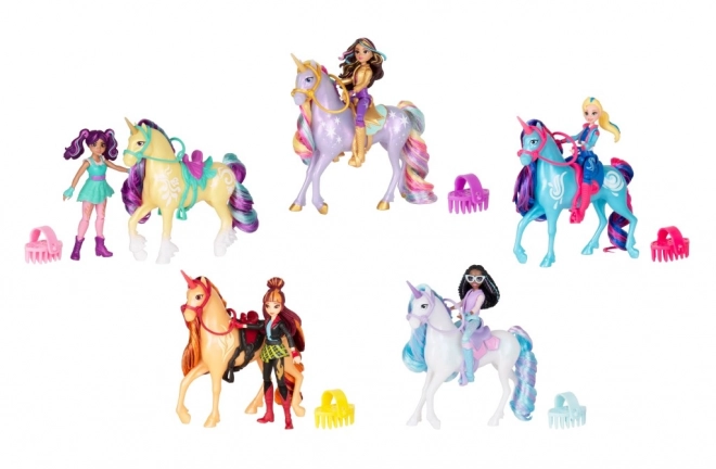 Unicorn academie figuren 11 cm Isabel en Rivier