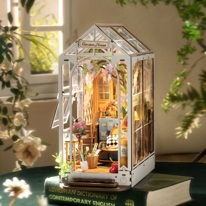 RoboTime 3D puzzel Boekensteun Tuinhuisje (hout)