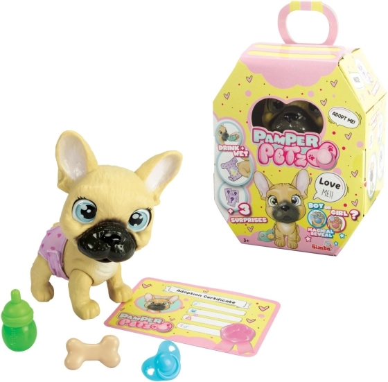 Figurine Pamper Petz chiot bouledogue français