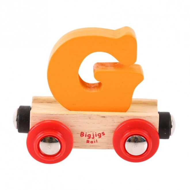 Bigjigs Rail houten wagon - letter G