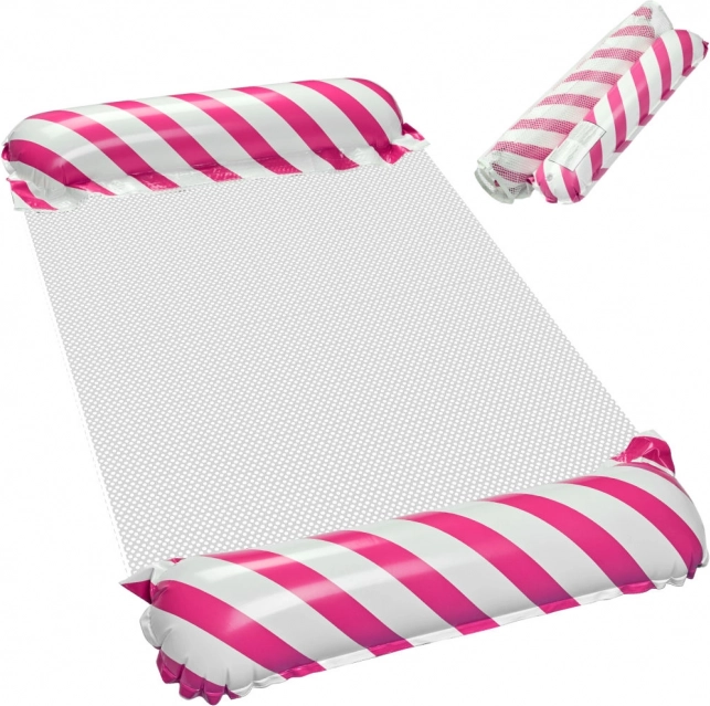 Pink Inflatable Lounger for Beach and Pool