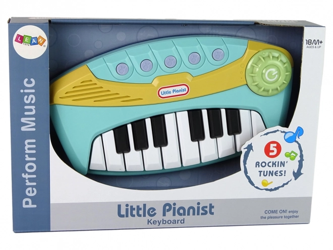 Kleine pianist Interactieve blauwe piano