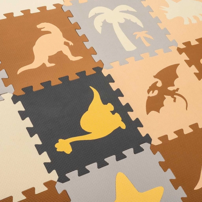 Schuimpuzzel met dinosaurussen en hek - 36 stuks