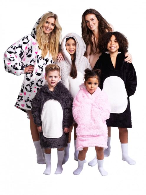 Cozy Noxxiez CH305 Eenhoorn - verwarmde TV deken met capuchon voor kinderen 3 - 6 jaar