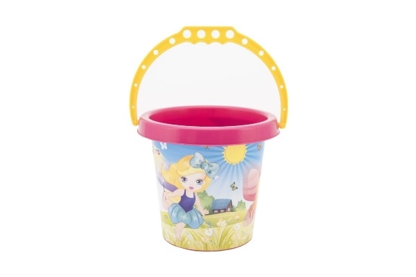 Emmer voor zand plastic 15x13cm 4 kleuren 12m+
