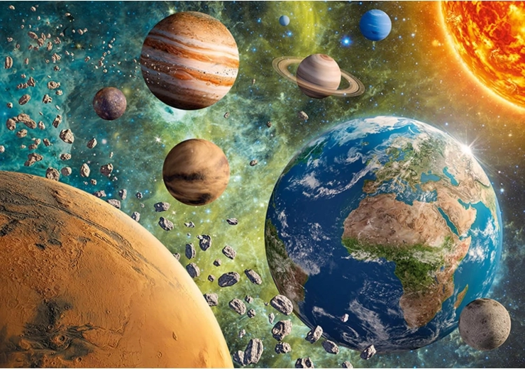 Cherry Pazzi Puzzle Planet Erde in der Galaxie 2000 Teile