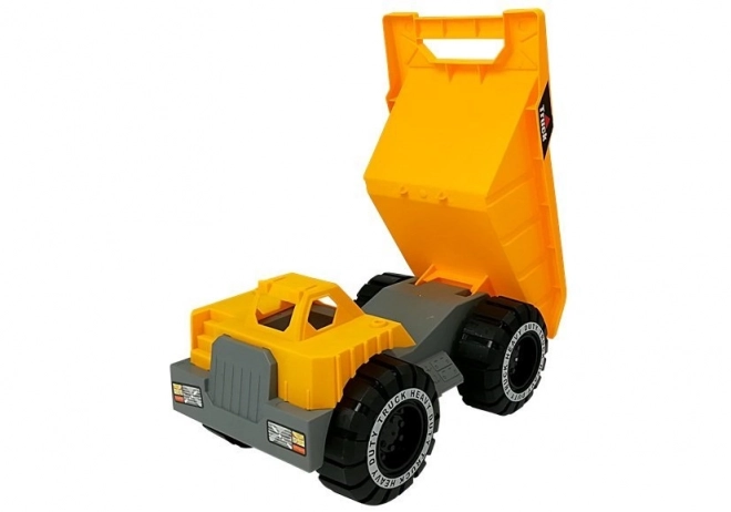 Large Toy Truck with Trailer and Bulldozer 49 cm